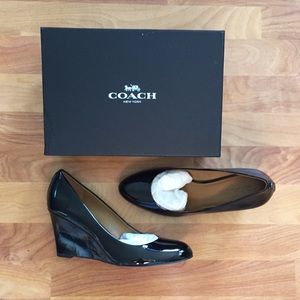 Final Cut - Coach Patent Wedge Shoes